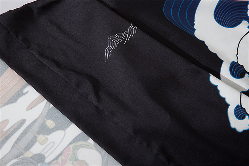 Men Women Chinese Style Anime Panda Samurai Kimono Streetwear Cardigan Japanese Robe Female Clothing | Vimost Shop.