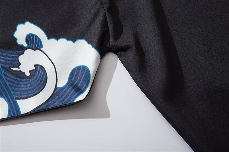 Men Women Chinese Style Anime Panda Samurai Kimono Streetwear Cardigan Japanese Robe Female Clothing | Vimost Shop.