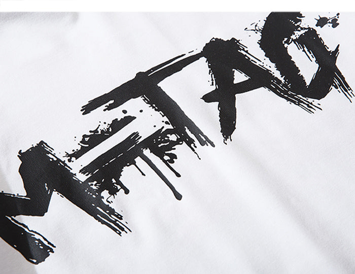 Hip Hop Dark Cat Print Men T Shirt Harajuku Streetwear Hooded Tops Tees Casual Cotton Short Sleeve | Vimost Shop.