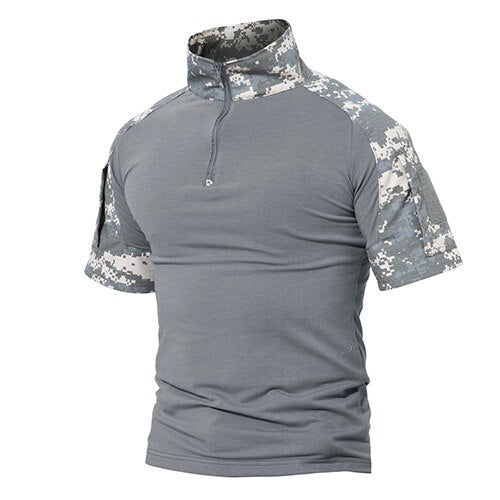 Men T-Shirts Multicam Camouflage Tactical T-Shirt Cotton Short Sleeve Top Tees Army Military Tee Shirts Paintball | Vimost Shop.