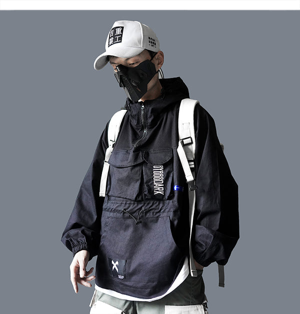 Hip Hop Men Cargo Jackes Autumn Fashion Casual Pullover Streetwear Harajuku Multi Pockets Male Coats Jacket | Vimost Shop.