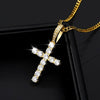 Ice Out Cross Pendant Necklaces For Women Men With Gold Chain Crystal Zircon Bijoux Femme Hip Hop Steampunk Jewelry Gift | Vimost Shop.