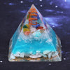 Orgone Pyramid Tree Of Life Amazonite Resin Jewelry 7 Chakra Crystal Decoration Faith Creativity Pyramid Energy Generator | Vimost Shop.