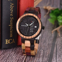 Wood Ladies Watches Women  Quartz Wristwatch Female Show Date Week Fast Shipping From USA Gift Box | Vimost Shop.