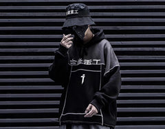 Patchwork Color Block Thick Hooded Sweatshirts Men Harajuku Hip Hop Pullover Casual Cargo Hoodies Streetwear | Vimost Shop.