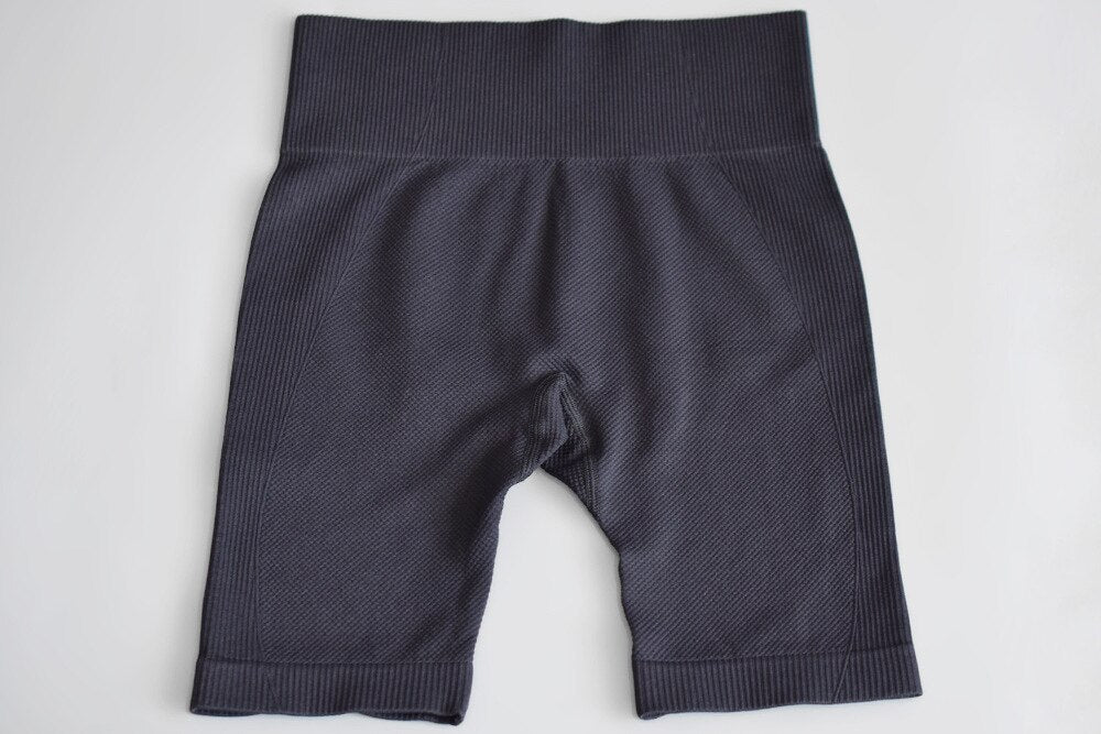 Summer Women Yoga Shorts High Waist Knitted Training Fitness Knee Length Pants Gym Workout Leggings Active Sport Trousers | Vimost Shop.