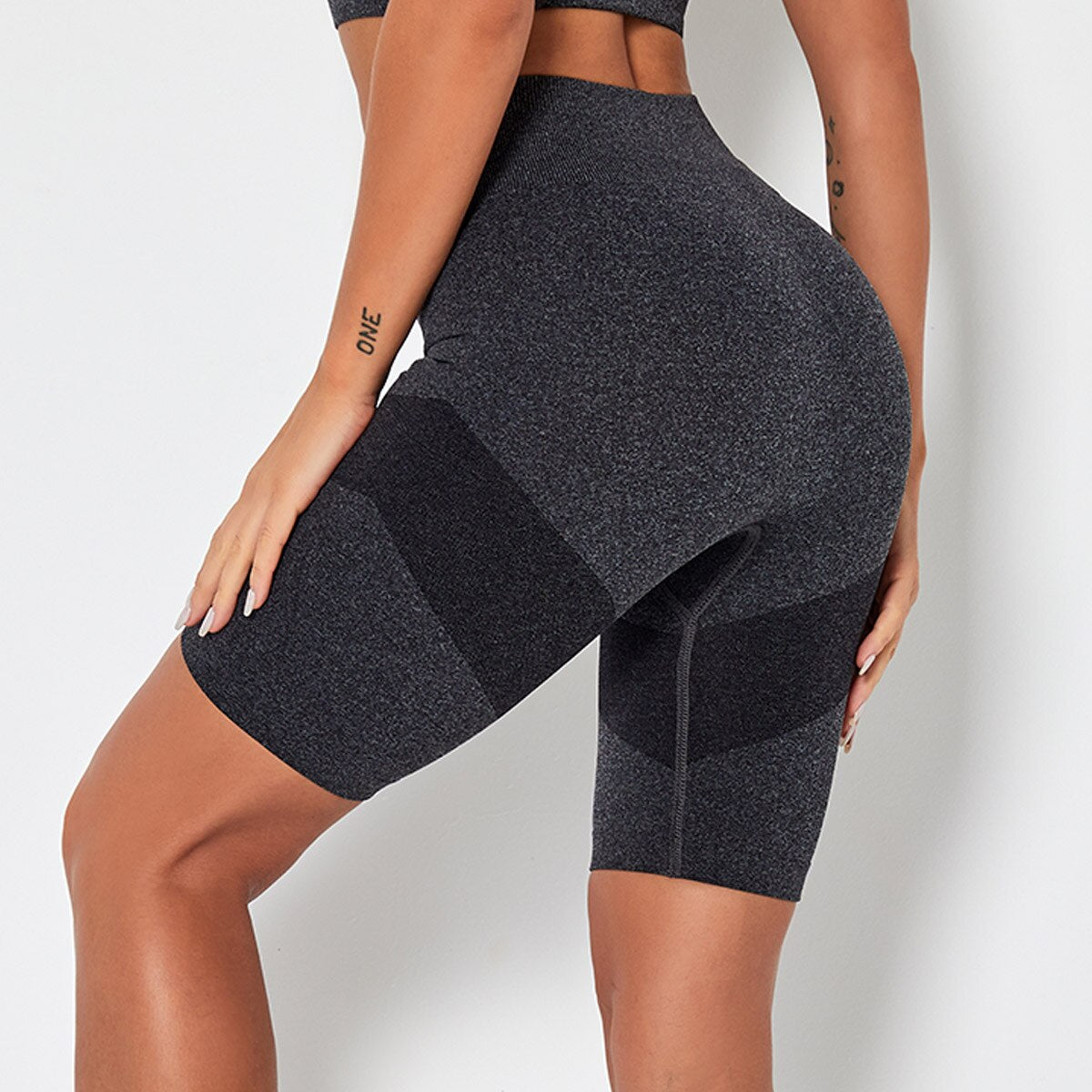 Patchwork Fitness Yoga Short Pants For Women Training  Workout Sports Leggings Energy Sportswear Gym Clothing Hips Lifting | Vimost Shop.
