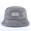 Faux Fur Winter Bucket Hat For Women Girl Fashion Solid Thickened Soft Warm Fishing Cap Outdoor Lady Plush Fluffy Panama | Vimost Shop.