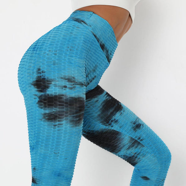 Tie Dye Print Yoga Fitness Pants Plus Size XS- XL Hips Lifting Workout Jogging Jacquard Trousers Fashion Gym Leggings Long Pants | Vimost Shop.