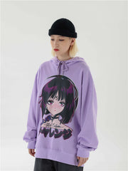 Reflective Anime Hooded Sweatshirts Hoodies Japanese Men/women Harajuku Casual Pullover Hoodie Hip Hop Cotton Tops | Vimost Shop.