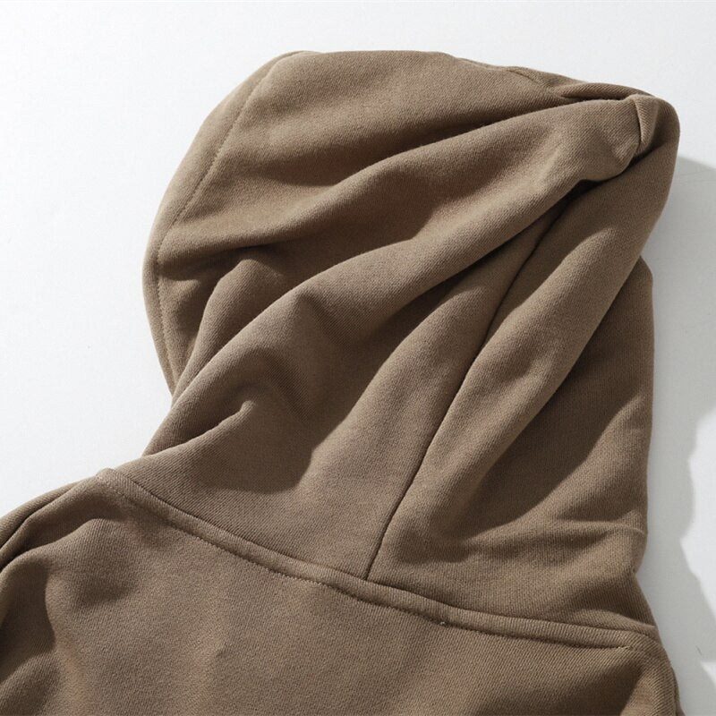 Street Wear Hip Hop Style Funny Statue of Liberty Hoodie Sweatshirt Men Harajuku Hoodie Pullover Cotton Khaki | Vimost Shop.