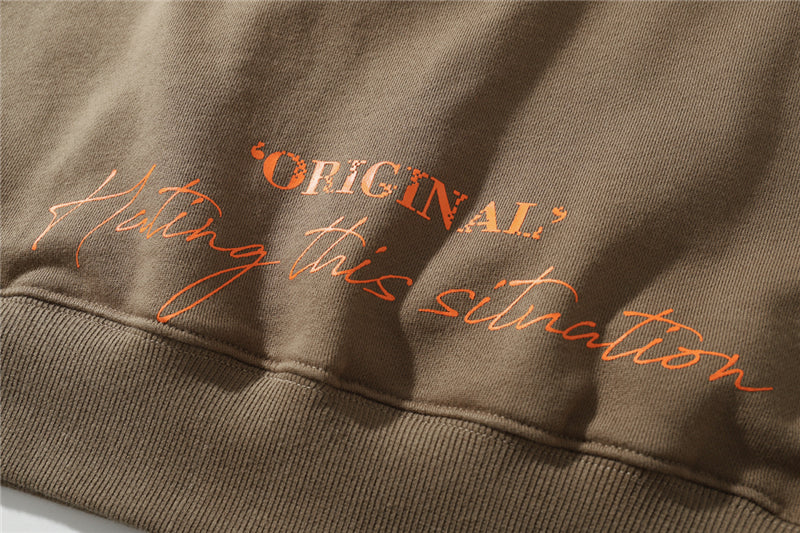 Street Wear Hip Hop Style Funny Statue of Liberty Hoodie Sweatshirt Men Harajuku Hoodie Pullover Cotton Khaki | Vimost Shop.