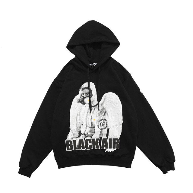 Reflective Astronaut Angel Print Sweatshirts Hoodies Autumn Men Casual Funny Pullover Hooded Hoodie Hip Hop Cotton Tops | Vimost Shop.