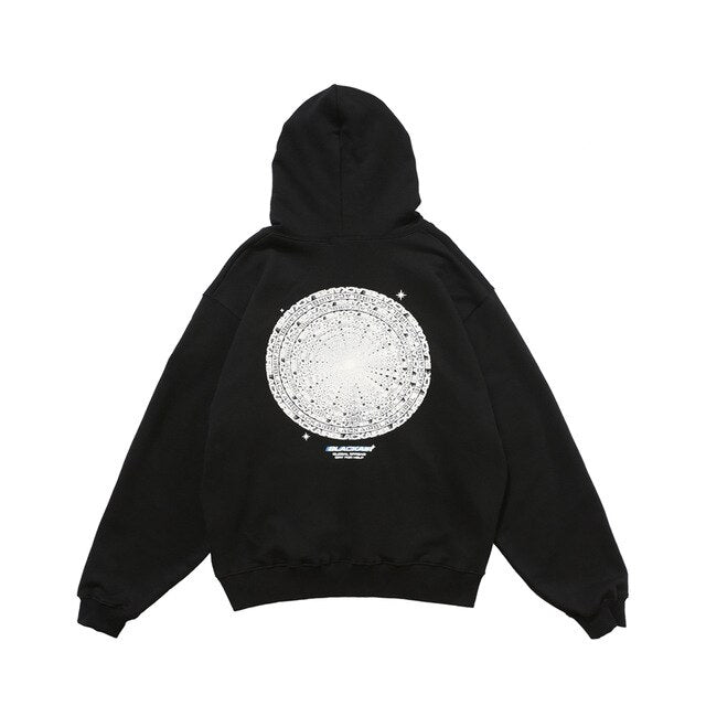 Reflective Geometry Circle Hooded Sweatshirts Hoodies Men Harajuku Casual Pullover Hoodie Hip Hop Cotton Tops | Vimost Shop.