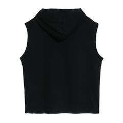 Summer Men Tank Top Casual Loose Sleeveless Hooded Tops Tees Shirts Sportswear Hoodie Mens Clothing | Vimost Shop.