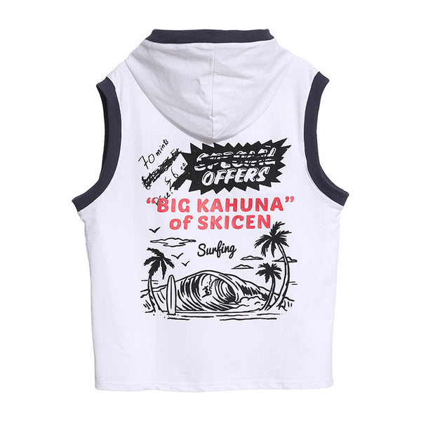 Streetwear Letter Coconut Tree Print Hooded Tops Shirts Summer Men Casual Loose Hip Hop Hoodie Clothing | Vimost Shop.