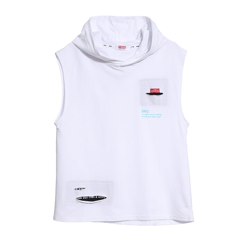 Streetwear Holes Hooded Tops Tees Shirts Summer Men Sportswear Casual Loose Hip Hop cool Hoodie Clothing | Vimost Shop.