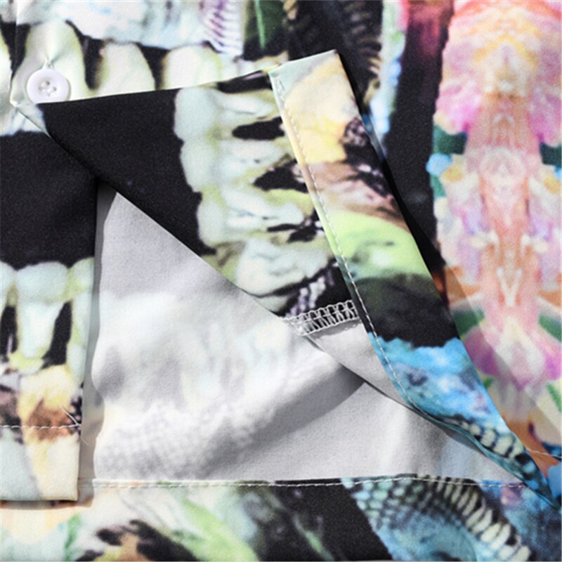 Summer Sunglasses Skull Print Beach Hawaiian Aloha Shirts Mens Casual Short Sleeve Shirt Male Fashion Shirts Top | Vimost Shop.