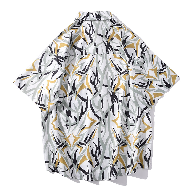 New Style Hawaiian Casual Beach Shirts Summer Hip Hop Street Camicias Short Sleeve Tops Tees | Vimost Shop.