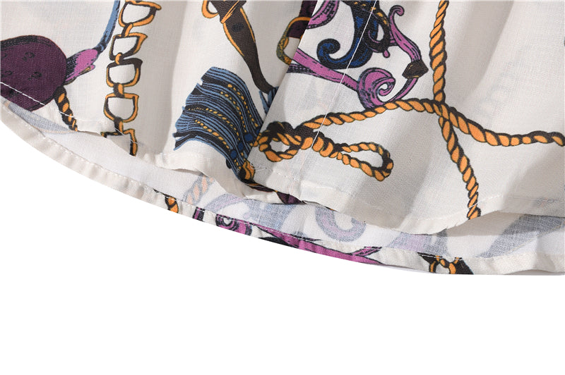 Fashion Brand Graphics Print Hawaiian Shirt Casual Vacation Beach Shirts Summer Hip Hop Short Sleeve Male Tops Tees | Vimost Shop.