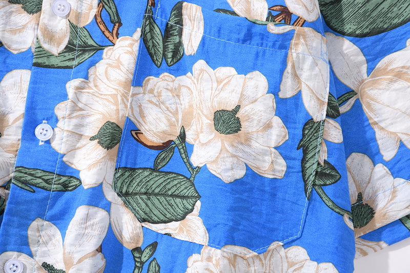 Summer Hip Hop Tops Korean Full Flowers Print Yellow Shirt Fashion Holiday Casual Mens Short Sleeve Hawaiian Shirts | Vimost Shop.