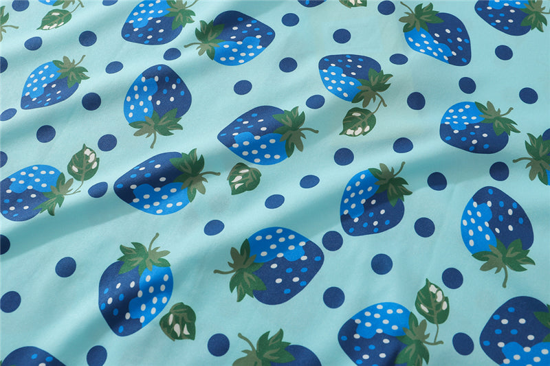 Strawberry Print Harajuku Shirt Mens Hip Hop Streetwear Hawaiian Shirt Fashion Oversized Short Sleeve Korean Red Tops | Vimost Shop.