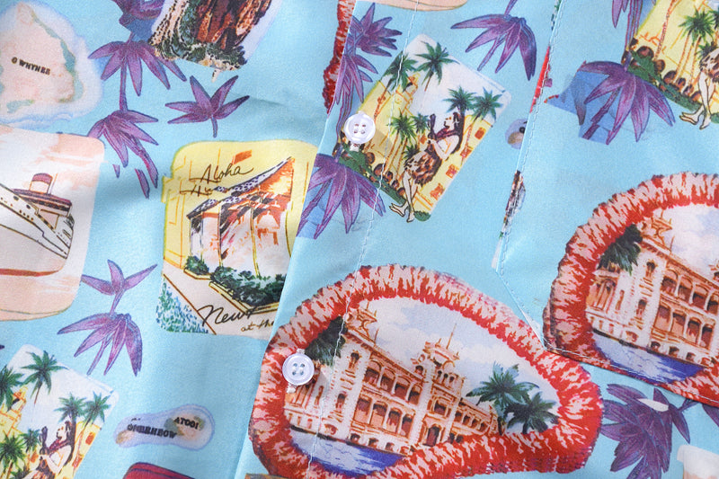 Summer Korean Flower Shirt Fashion Beach Holiday Pink Shirt Casual Mens Short Sleeve Hawaiian Shirts | Vimost Shop.