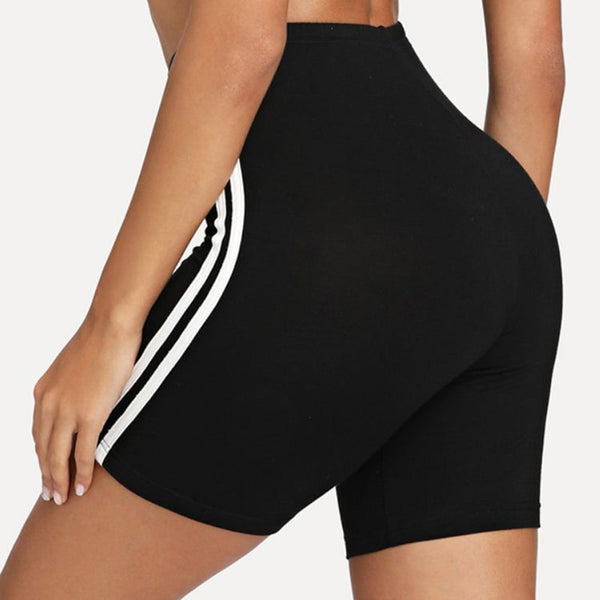 Women Fitness Leggings Yoga Shorts Cycling Biker Shorts Seamless Sport Legging Gym Sportswear High Waist Side Striped | Vimost Shop.