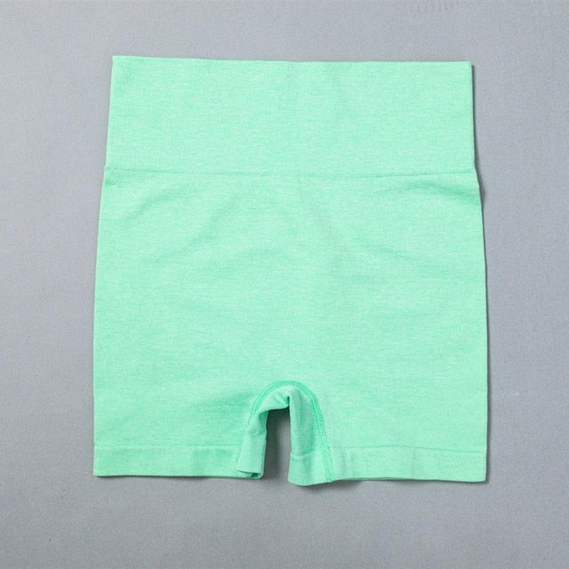 Sexy Women Casual Yoga Seamless Two Pieces Set Cami Crop Top Skinny Shorts Tracksuit High Elastic Jogger Fitness Sporty Suit | Vimost Shop.