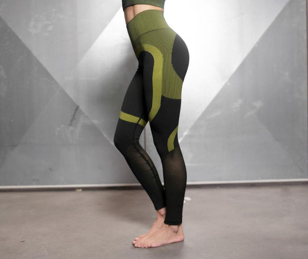 Autumn Patchwork Yoga Leggings High Elastics Pants For Women High Waist Hips Lifting Fitness Trousers Energy Fitness Sportswear | Vimost Shop.