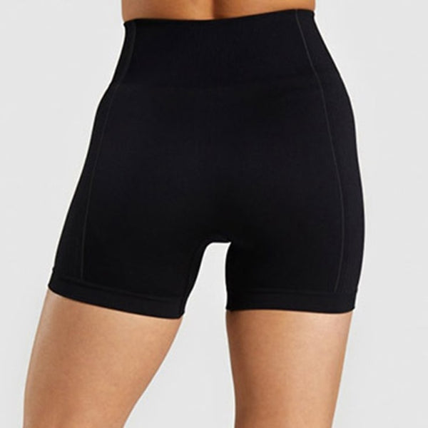 Seamless Yoga Shorts Women High Waist Fitness Workout Yoga Short Pants Push Up Hip High Elastic Sport Running Gym Shorts | Vimost Shop.