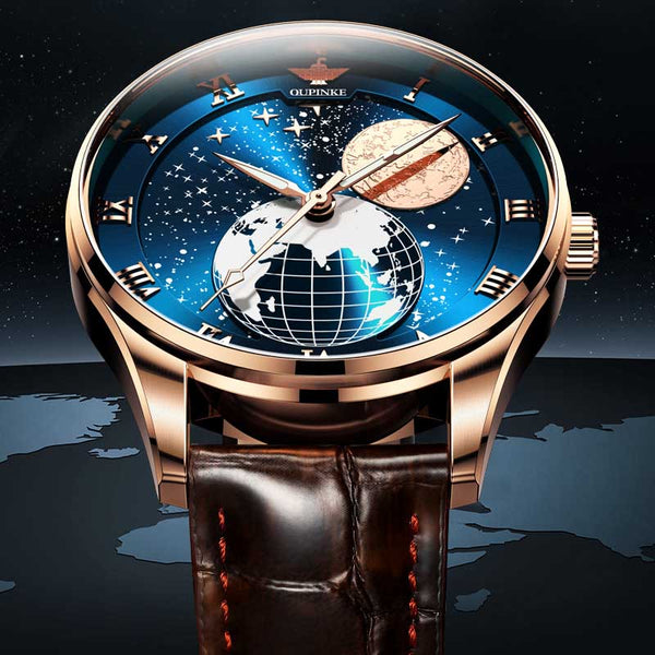 Men's Mechanical Moon Phase Wirst watches Waterproof Top Brand Luxury Automatic Mens watches Sapphire | Vimost Shop.