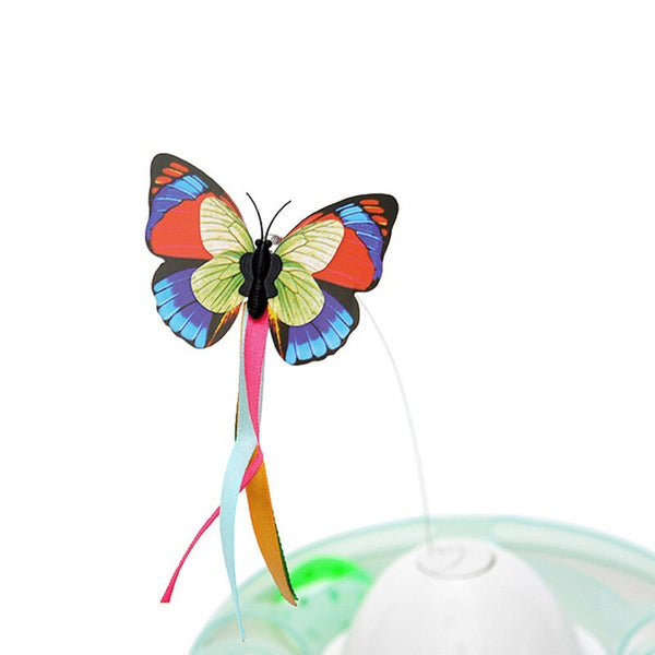 Funny dog Cat Toys Electric Rotating Colorful Butterfly Pet Scratch Toy For Cat Kitten dog cats intelligence trainning | Vimost Shop.