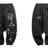 Mens Hip Hop Streetwear Cargo Pants Graffiti Printed Baggy Jogger Pants Cotton Casual Pocket Track Harem Pants Trousers | Vimost Shop.