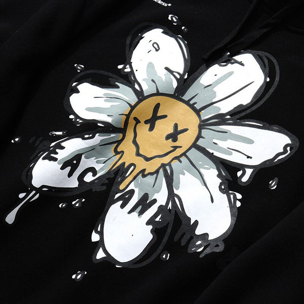 Harajuku Hoodie Sweatshirt Daisy Flower Mens Streetwear Hip Hop Hoodie Pullover Cotton Hooded Sweatshirt Fleece Winter | Vimost Shop.