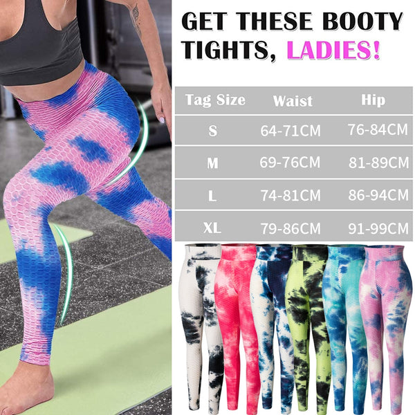 Yoga Pants Women Gym High Waist Push Up Yoga Pants Jacquard Fitness Legging Running Sport Leggings | Vimost Shop.