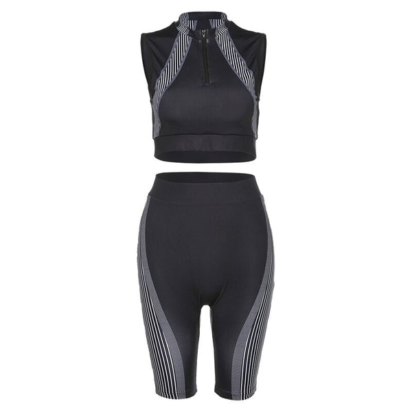 Seamless Patchwork Yoga Set Women Gym Clothes Bra Crop Top And Leggings Shorts Sexy Fitness Sportswear Running Workout Tracksuit | Vimost Shop.