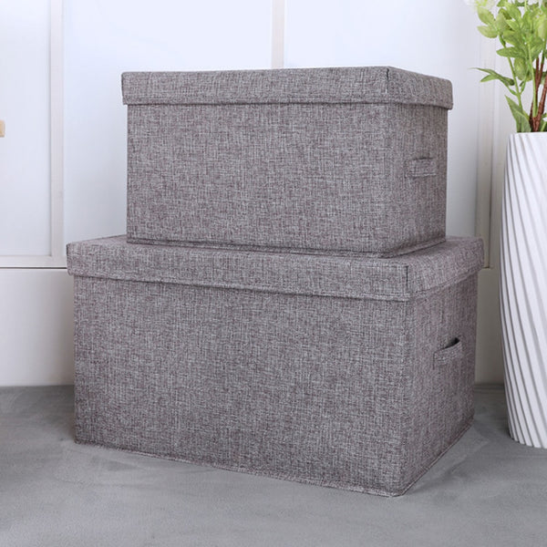 Sale 2 Pcs Foldable Storage Bins Kit Linen Home Wardrobe Clothes Foldable Holder Home Decor Closet Organizer Storage Box Bag | Vimost Shop.