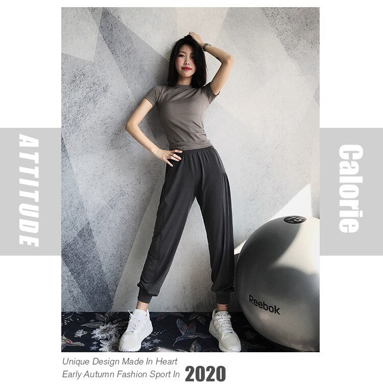 Loose Dancing Pants Female Training Running Sweatpants Quick Dry Sports Trousers Fitness Yoga Pants Casual Hip Hop Fashion | Vimost Shop.