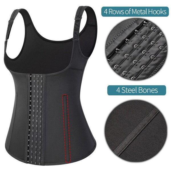 Women Steel Boned Body Shaper Waist Trainer Slimming Sheath Tummy Shaping Shapewear Workout Vest Underbust Cincher Corset Top | Vimost Shop.