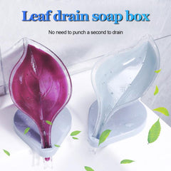 1 PC Leaf Shape Soap Box Soap Holder Dish Storage Plate Tray Bathroom Soap Holder Case Non-slip Soap Holder Bathroom Supplies | Vimost Shop.