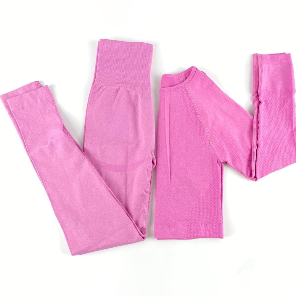 Autumn Yoga set Women Gym Clothes Seamless Fitness Sportswear Tracksuit Long Sleeve Shirts Leggings Workout Clothing Outfits | Vimost Shop.