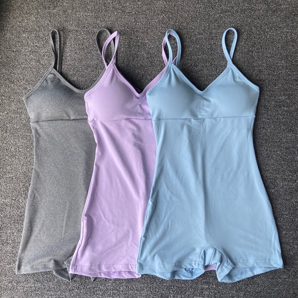 Seamless Solid Sexy Yoga Jumpsuit Streetwear Sleeveless Slim Playsuit Fashion Fitness Workout Running Gym Jogging New One Piece | Vimost Shop.