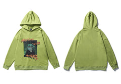 Hip Hop Hoodie Sweatshirt Men Harajuku Japanese Anime Hoodie Streetwear Cartoon Girl Green Hair Hooded Pullover Autumn | Vimost Shop.