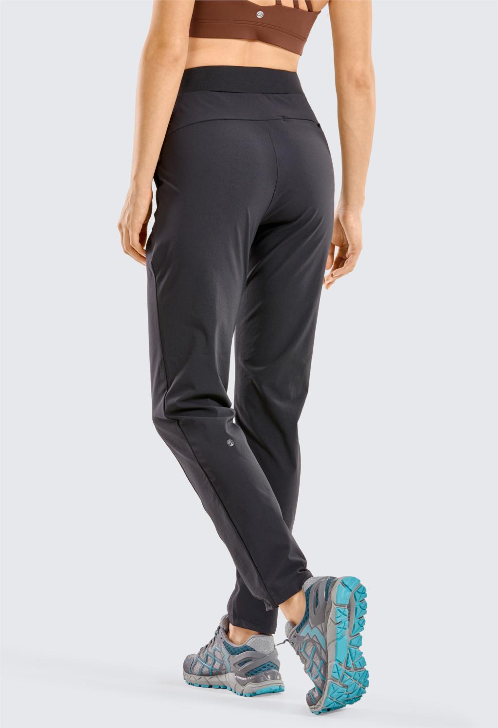 Women's Zip-off Hiking Pants Lightweight Quick Dry Comfy Casual Pants Elastic Waist Straight Leg