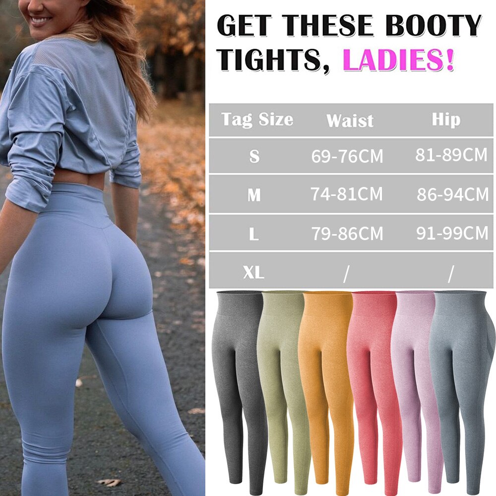 Women High Waist GYM Fitness Yoga Pants Sport Wear Seamless Squat Proof Tummy Control Tights Workout Running Leggings | Vimost Shop.