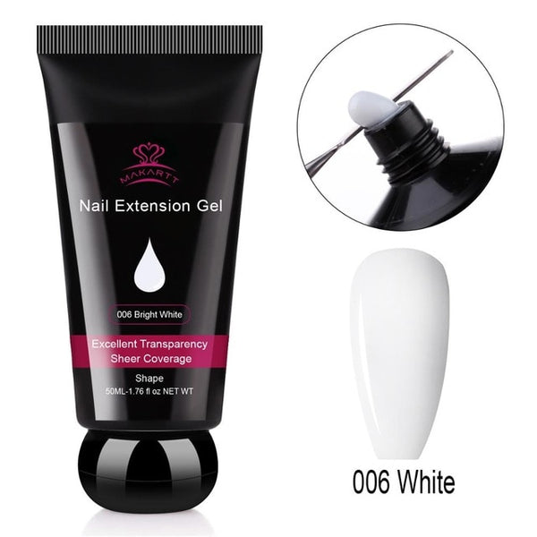 Poly Extension Nail Gel 50ML Acrylic Nail Enhancement Crystal Jelly Lacquer Builder Gel UV Hybrid gel Tip | Vimost Shop.