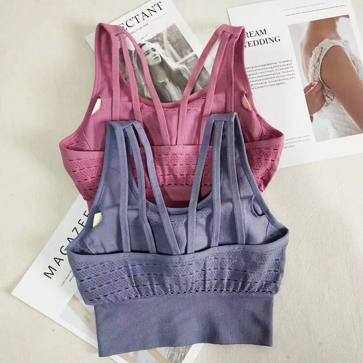 Seamless Sports Yoga Bra Top Fitness Running Tracksuit Fashion Tank Top Push Up Sportswear Gym Work Out Casual Clothing Outfits | Vimost Shop.