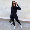 Women Sport Suit Yoga Set Long-sleeved Slim High-waist Hip-lifting Sports Jumpsuit Jogging Fitness Overalls | Vimost Shop.