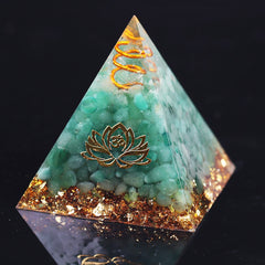 Orgonite Pyramid Energy Converter Orgone Resin Natural Gravel Stones Balance Healing Jewelry For Female Men Home Decor